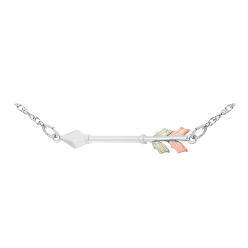 Landstrom's Sterling Silver Black Hills Gold Arrow Necklace
