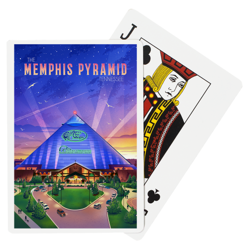 Lantern Press The Memphis Pyramid Tennessee Playing Cards