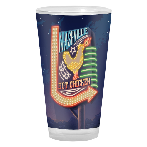 Lantern Press Nashville Hot Chicken Pint Glass