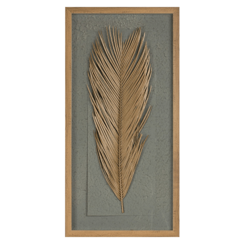 Melrose International Framed Dried Palm Wall Art Set of 2
