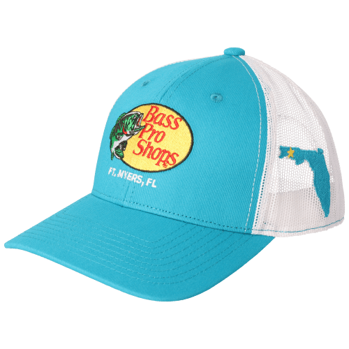 Bass Pro Shops Woodcut Logo Ft. Myers, FL Snapback Cap
