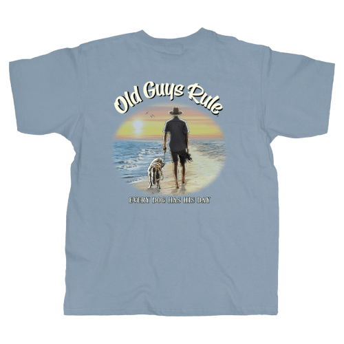 Old Guys Rule Dog Days Short-Sleeve T-Shirt for Men