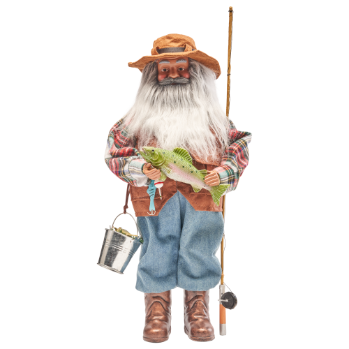 Bass Pro Shops 20" Fishing Santa