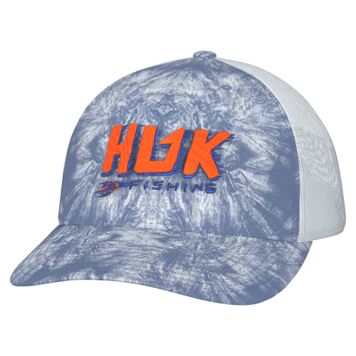 Huk Fishing All Over Print Mesh-Back Trucker Cap for Kids