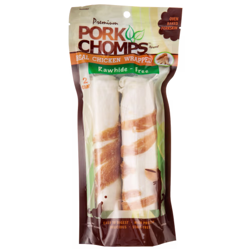 Pork Chomps Chicken Rollz Dog Chews