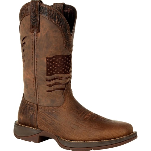 Durango Rebel Embroidered Flag Western Boots for Men