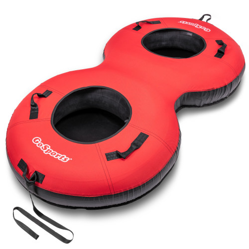 GoSports Heavy-Duty 2-Person Winter Snow Tube with Canvas Cover