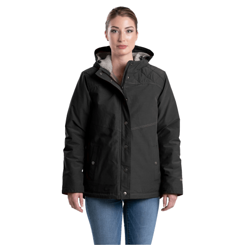 Berne Softstone Micro-Duck Hooded Coat for Ladies