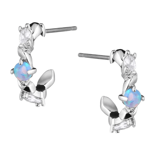 Montana Silversmiths River Bend Opal Crystal Earrings