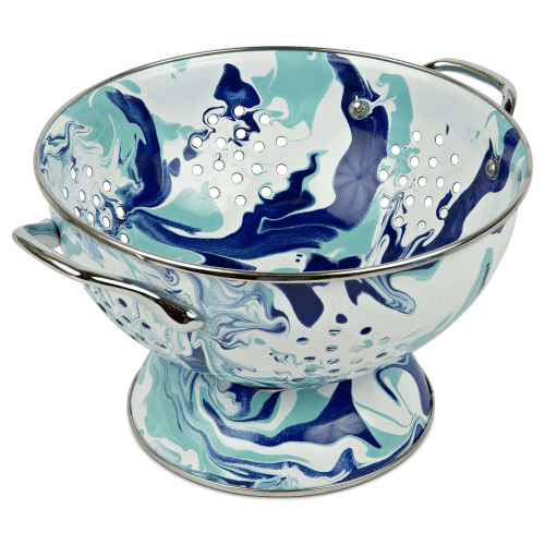 Golden Rabbit Lagoon Enamelware Medium Colander