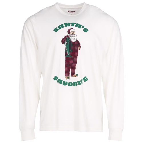 RedHead Santa's Favorite Long-Sleeve T-Shirt for Men