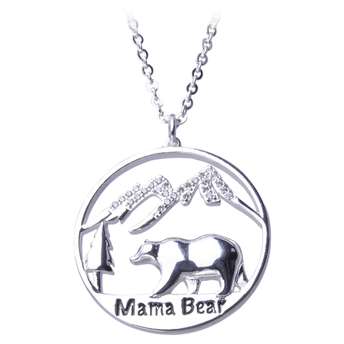 Amanda Blu Mama Bear Cubic Zirconia Necklace