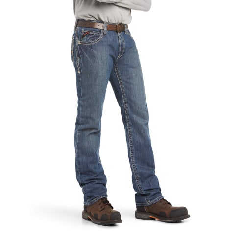 Ariat Flame-Resistant M4 Relaxed Boundary Boot-Cut Jeans for Men
