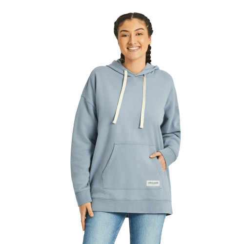 Life is Good Oversized Simply True Fleece Hoodie for Ladies