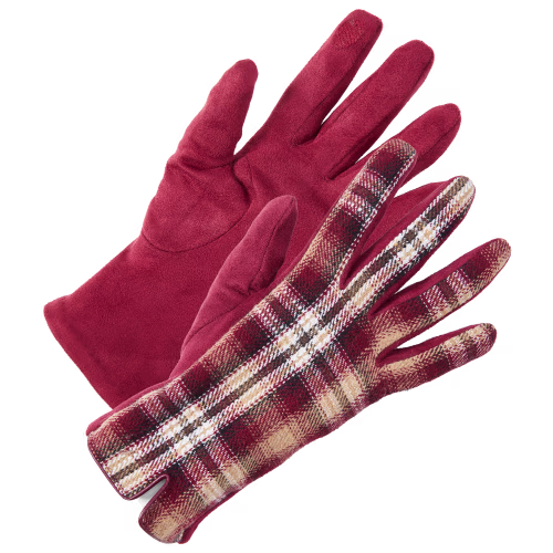 Quagga Flannel Fest Gloves for Ladies
