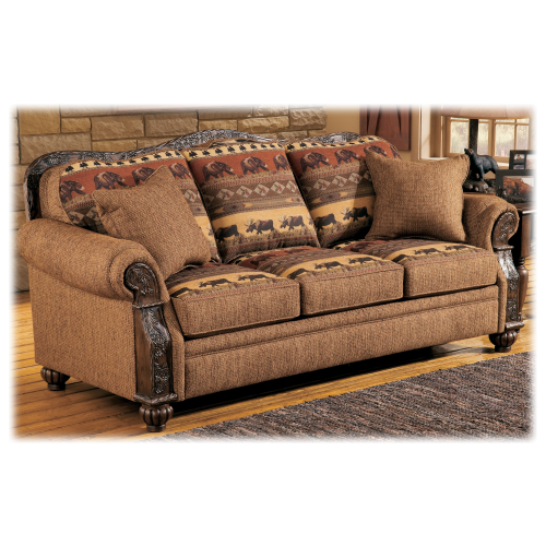 Modern of Marshfield Pine Cone Lodge Queen Sleeper Sofa