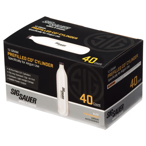 Sig Sauer 12-Gram Prefilled CO2 Cylinders for Air Guns