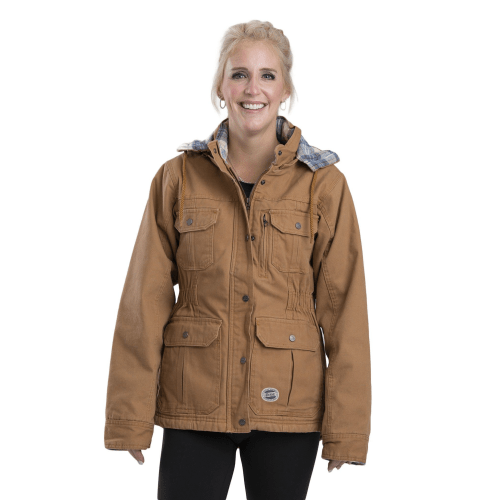 Berne Vintage Washed Duck Barn Coat for Ladies