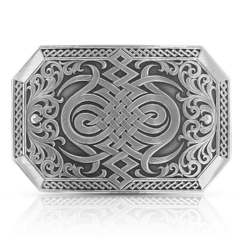 Montana Silversmiths Gunmetal Western Celtic Knot Buckle