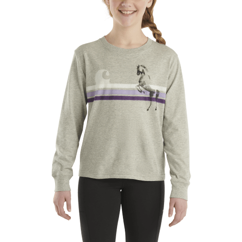 Carhartt Horse Stripe Long-Sleeve T-Shirt for Kids