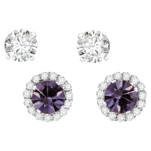 Amanda Blu February Birthstone Earrings