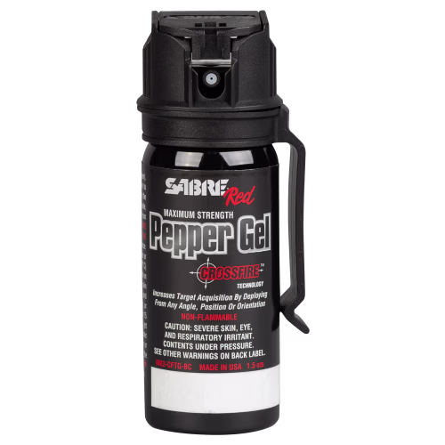 Sabre Crossfire Pepper Gel with Belt Clip