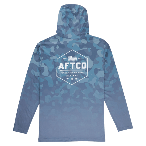 AFTCO Air Force OG Camo AOP UVX Hoodie for Men
