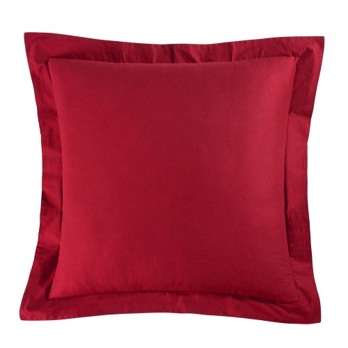C&F Home Solid Red Euro Sham