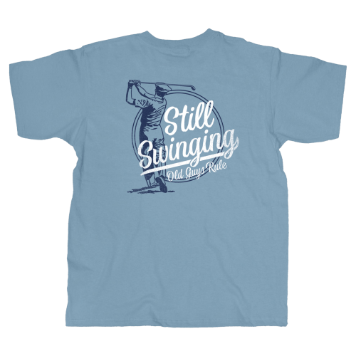 Old Guys Rule Still Swinging Short-Sleeve T-Shirt for Men