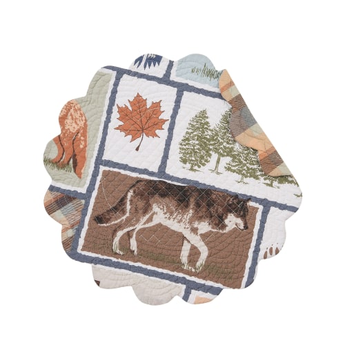 C&F Home Oakley Lodge Round Placemat 6-Piece Set