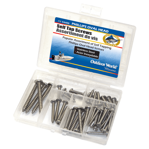 Offshore Angler Self-Tapping Phillips Oval Head Screw Kit