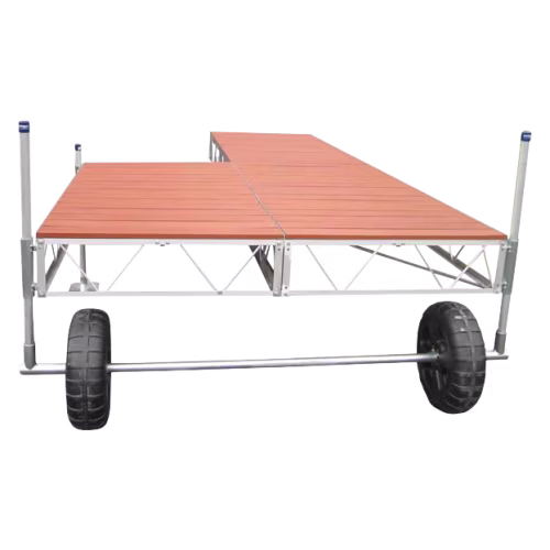Patriot Docks Patio Roll-In Dock with Aluminum Decking