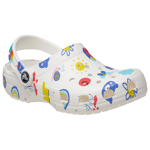 Crocs Classic Doodle Print Clogs for Toddlers