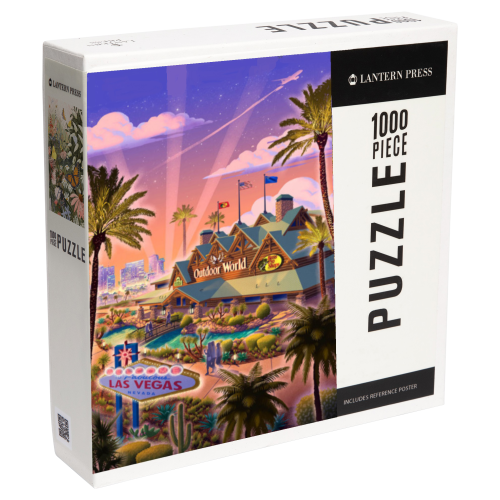Lantern Press Bass Pro Shops and Las Vegas Strip Puzzle