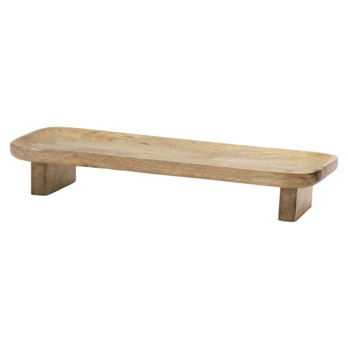 Melrose International Mango Wood Trays Set of 2