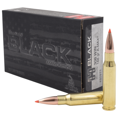 Hornady BLACK .308 Win 168 Grain Centerfire Rifle Ammo
