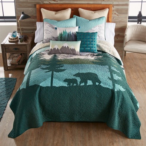 Donna Sharp Bear Mountain 3-Piece Quilted Bedding Set