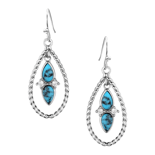 Montana Silversmiths Moonlit Ocean Turquoise Earrings