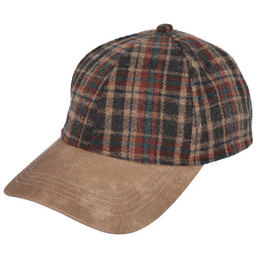 Natural Reflections Orchard Plaid Baseball Cap for Ladies