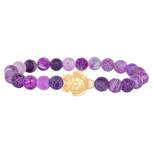 fahlo Journey Track-A-Turtle Violet Bracelet