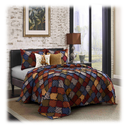 Donna Sharp Blue Ridge Pieced Bedding Collection Quilt Set
