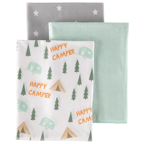 Bass Pro Shops Camper Baby Receiving Blanket 3-Pack