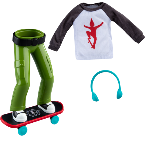 Elf on the Shelf Holly Jolly Skateboard Set