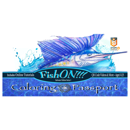 Fish On!!! Coloring Passport Saltwater Edition I