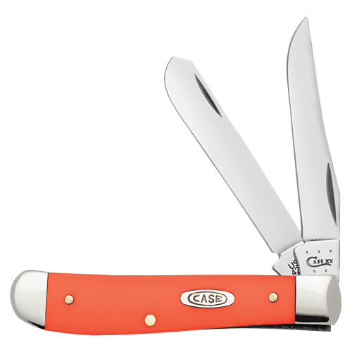 Case Smooth Orange Synthetic Mini Trapper Pocket Knife