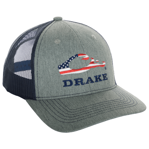 Drake Waterfowl Flag Logo Mesh-Back Cap