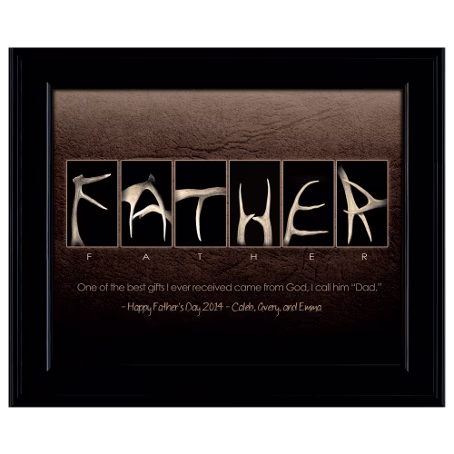 Scott Kennedy Father Personalized Antlers Themed Print