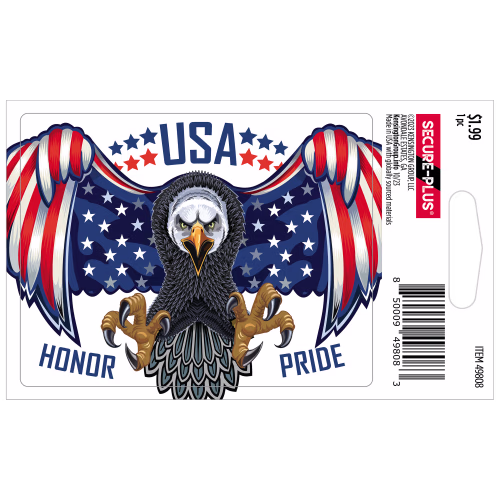 Secure-Plus USA Eagle Sticker