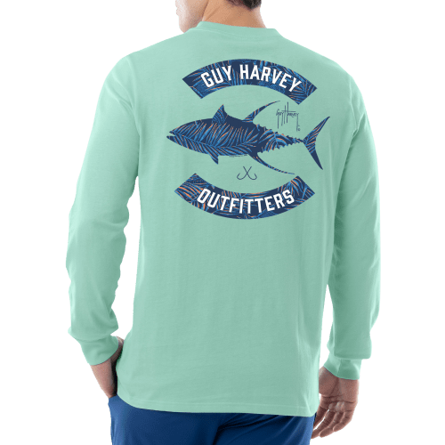 Guy Harvey Tropic Tuna Long-Sleeve T-Shirt for Men