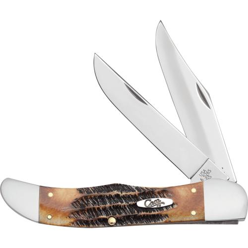 Case 6.5 Bonestag Folding Hunter Knife with Leather Sheath